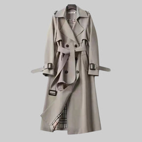 Women's Belted Double-Breasted Trench Coat | Helga in Beige - Juana Fashion