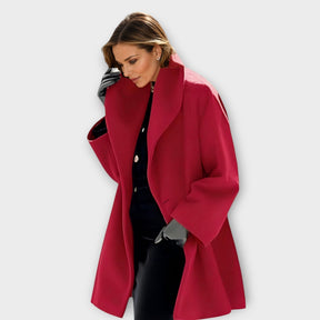 Women's Oversized Winter Coat | Julia in Blue - Juana Fashion