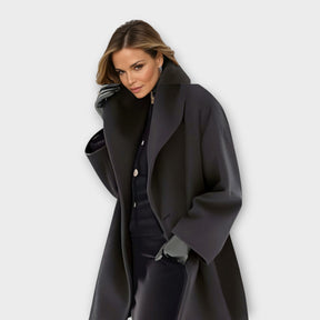 Women's Oversized Winter Coat | Julia in Blue - Juana Fashion