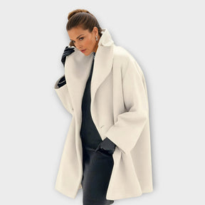 Women's Oversized Winter Coat | Julia in Blue - Juana Fashion