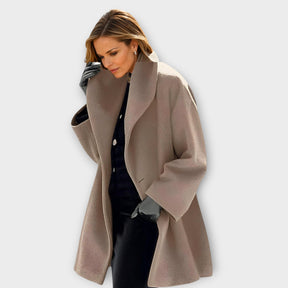 Women's Oversized Winter Coat | Julia in Blue - Juana Fashion