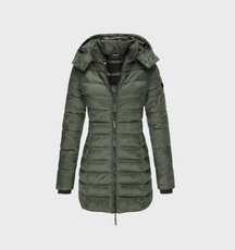 Women's Hooded Longline Coat — View 3