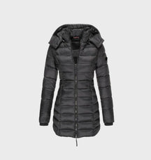 Women's Hooded Longline Coat — View 1