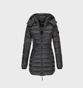 Women's Hooded Longline Coat — View 1
