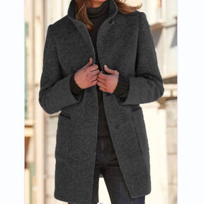 Women's Wool Button Detail Jacket — View 6