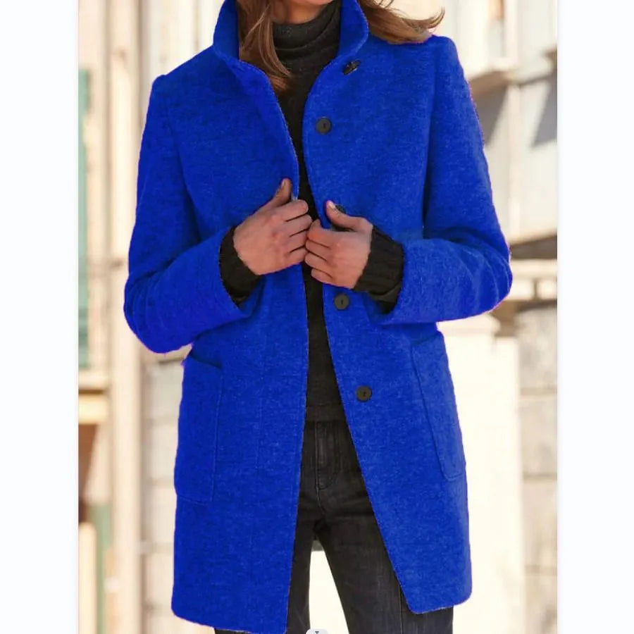 Women's Wool Button Detail Jacket — View 2