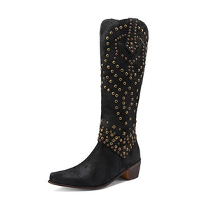 Women's Studded Knee High Boots — View 9