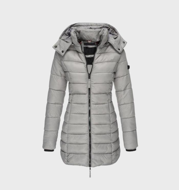 Women's Hooded Longline Coat — View 4
