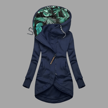 Women's Winter Jacket with Protective Outer Layer | Stefanie in Navy - Juana Fashion