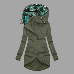 Women's Winter Jacket with Protective Outer Layer | Stefanie in Navy - Juana Fashion