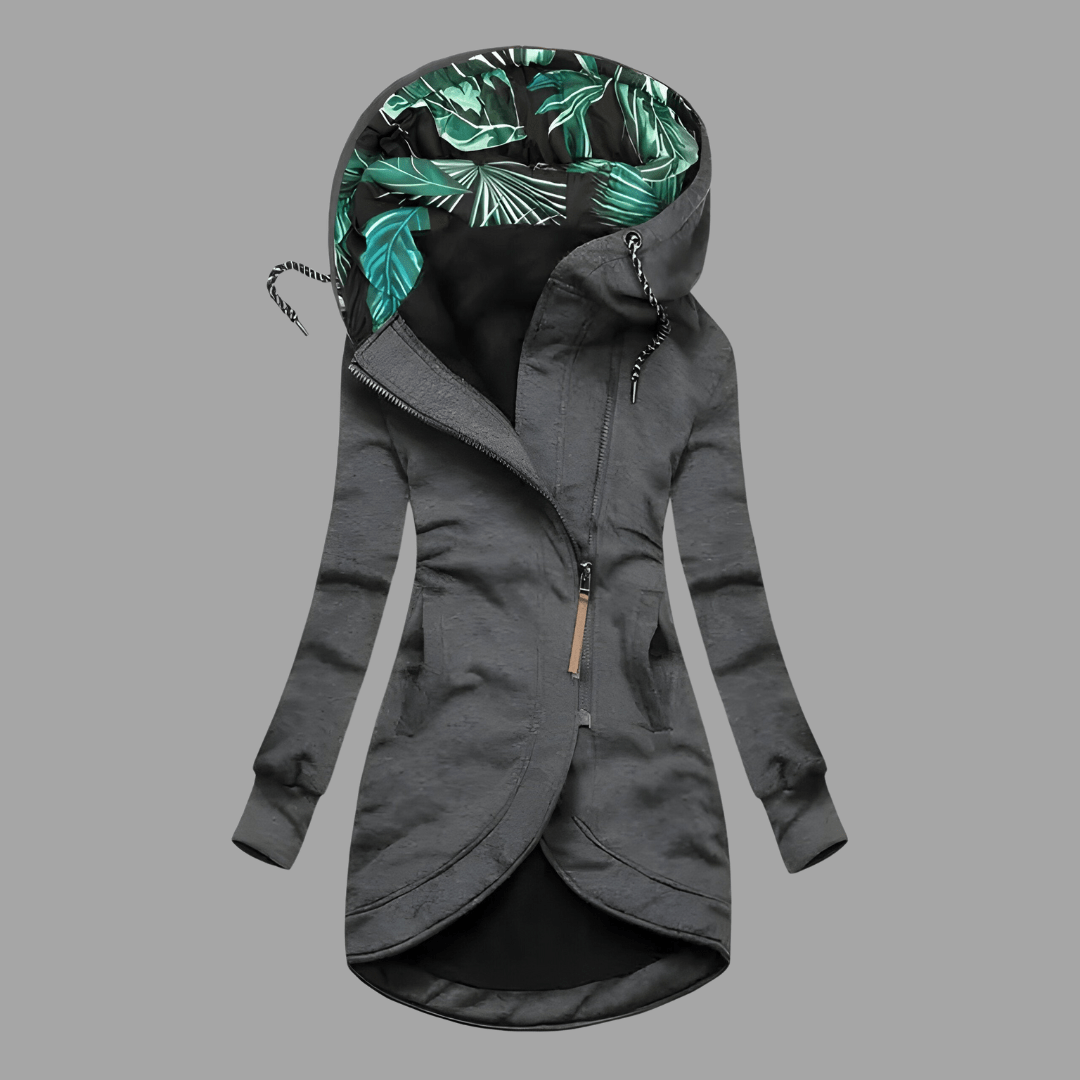 Women's Winter Jacket with Protective Outer Layer | Stefanie in Navy - Juana Fashion