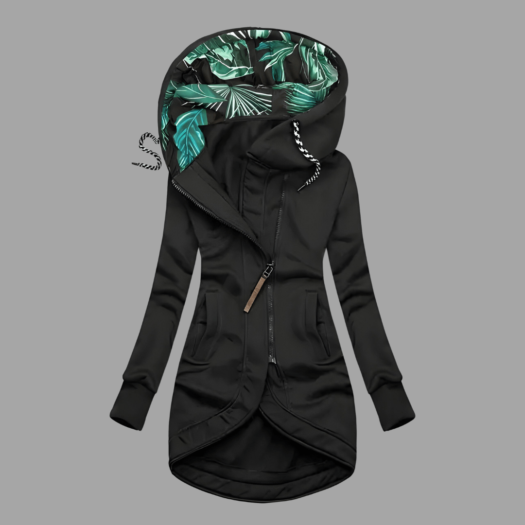 Women's Winter Jacket with Protective Outer Layer | Stefanie in Navy - Juana Fashion