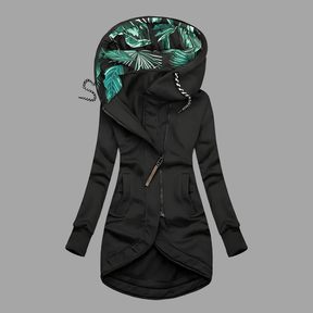 Women's Winter Jacket with Protective Outer Layer | Stefanie in Navy - Juana Fashion