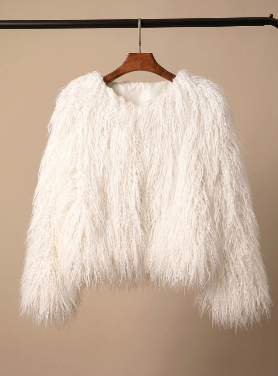 Women's Short Faux Fur Coat | Mia in Bright Pink - Juana Fashion