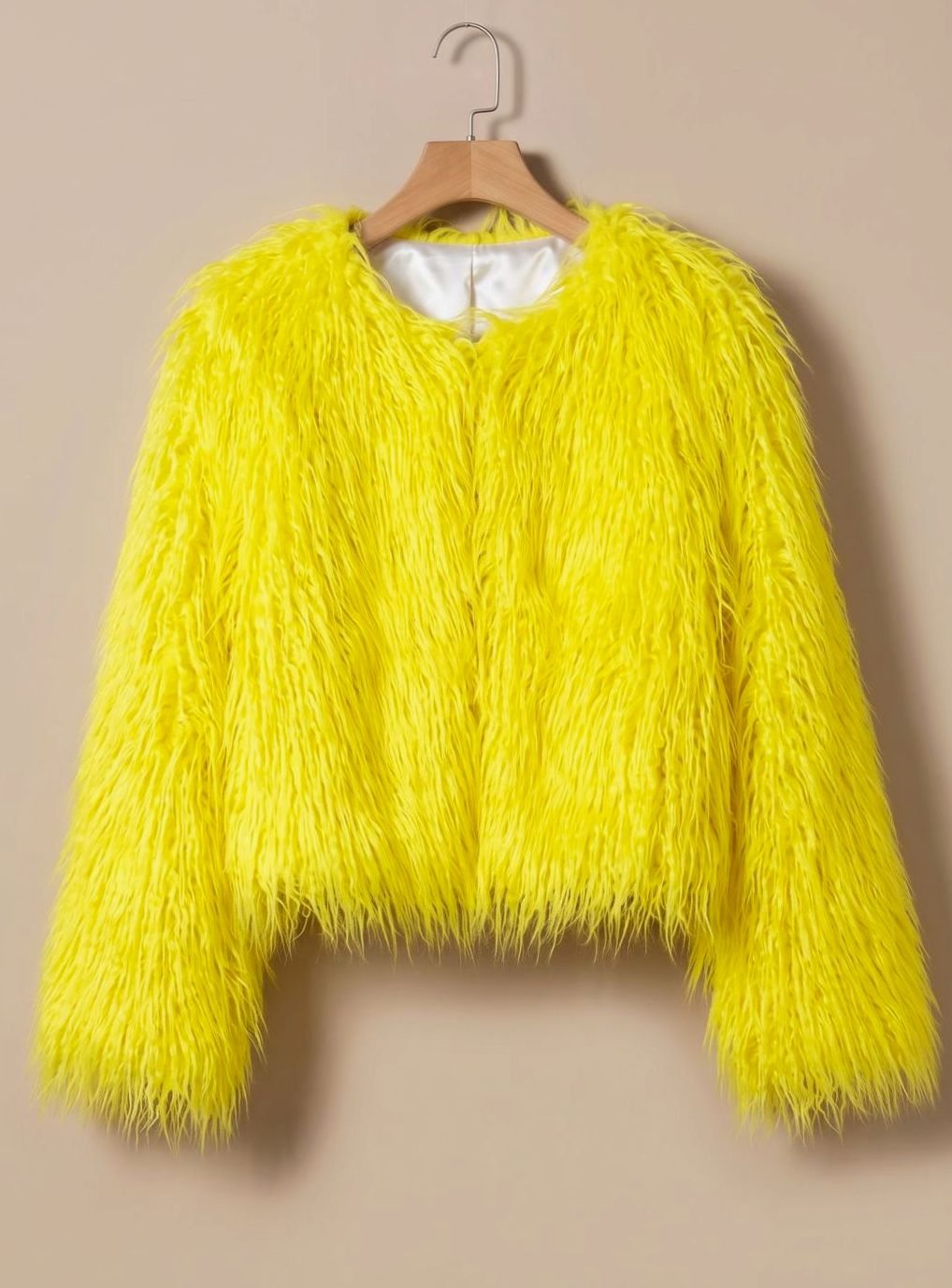 Women's Short Faux Fur Coat | Mia in Bright Pink - Juana Fashion