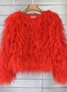 Women's Short Faux Fur Coat | Mia in Bright Pink - Juana Fashion