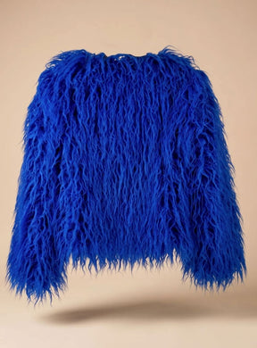 Women's Short Faux Fur Coat | Mia in Bright Pink - Juana Fashion