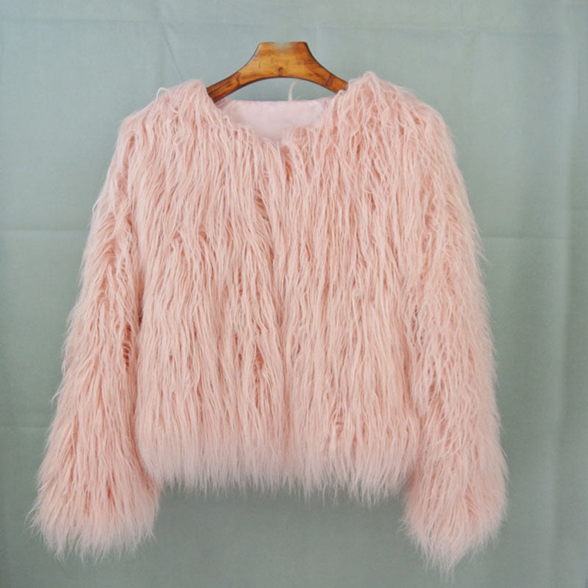 Women's Long-Pile Faux Fur Coat | Marlene in White - Juana Fashion