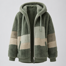 Women's Oversized Fleece Jacket | Larkhill in Caramel - Juana Fashion
