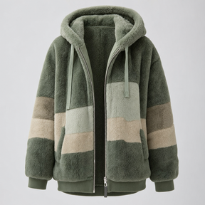Women's Oversized Fleece Jacket | Larkhill in Caramel - Juana Fashion