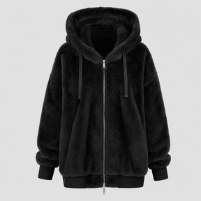 Women's Oversized Fleece Jacket | Larkhill in Caramel - Juana Fashion