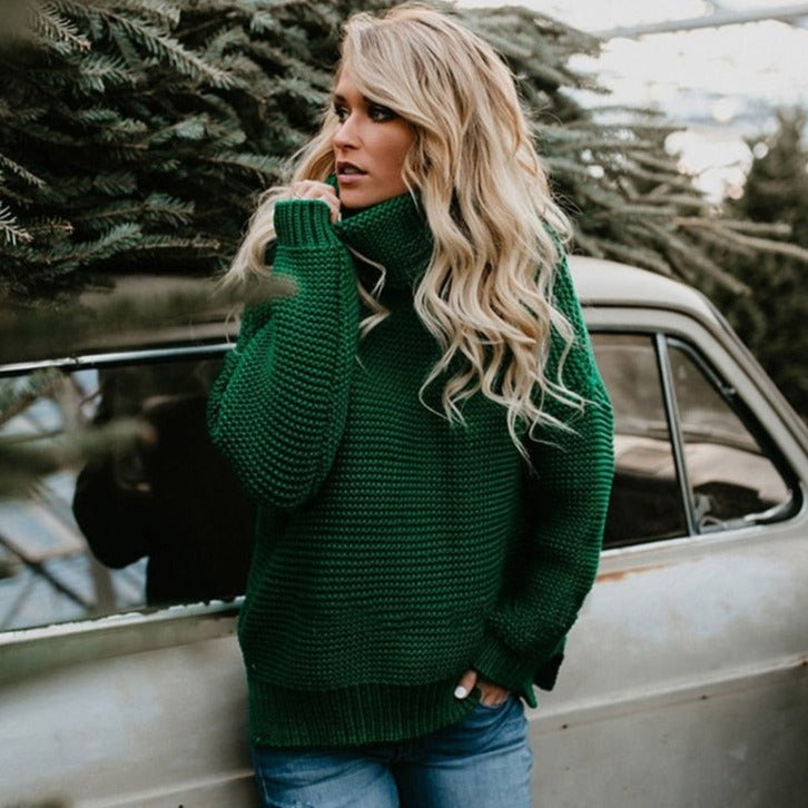 Women's Turtleneck Sweater — View 1