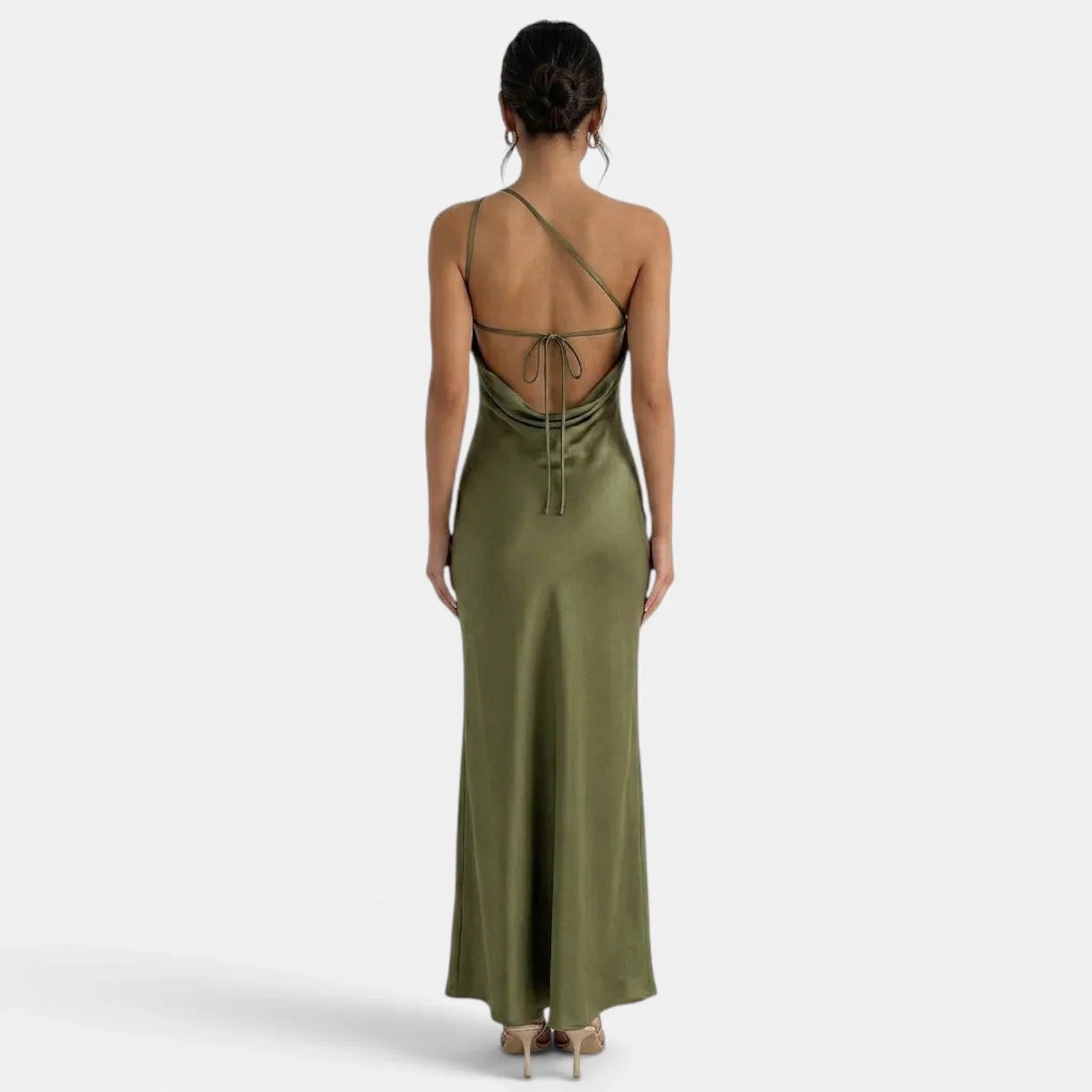 Women's One-Shoulder Mermaid Maxi Evening Dress | Lola