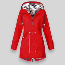 Women's Hooded Zip-Up Winter Jacket | Lena in Dark Blue - Juana Fashion