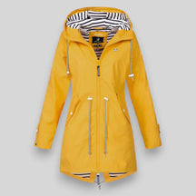 Women's Hooded Zip-Up Winter Jacket | Lena in Dark Blue - Juana Fashion