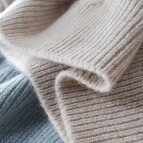 Women's Cashmere Plaid Turtleneck Sweater — View 4