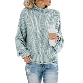 Women's Ribbed Turtleneck Sweater — View 10