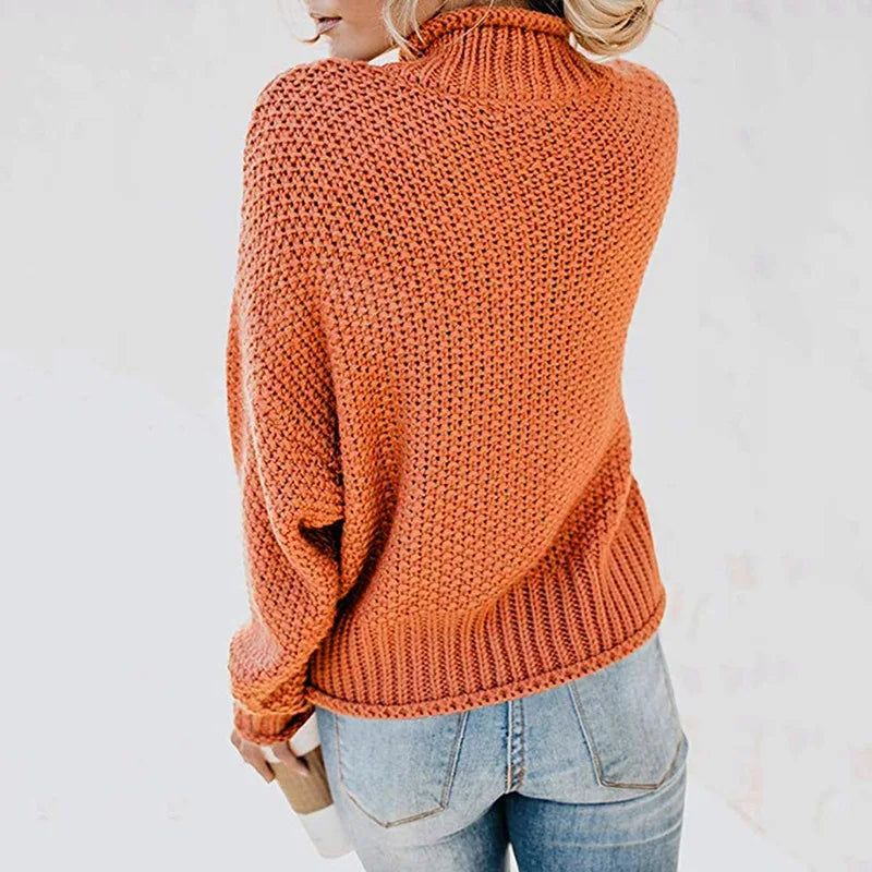 Women's Ribbed Turtleneck Sweater — View 2