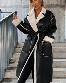 Women's Leather Look Jacket — View 9