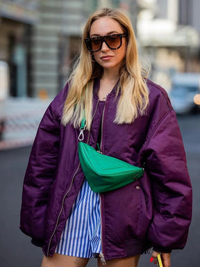 Women's Oversized Bomber Jacket — View 5