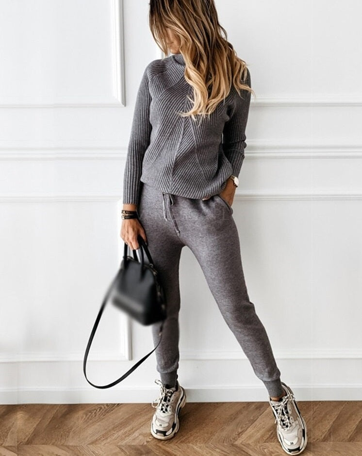 Women's Two Piece Knit Set — View 3