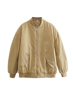 Women's Oversized Bomber Jacket — View 3