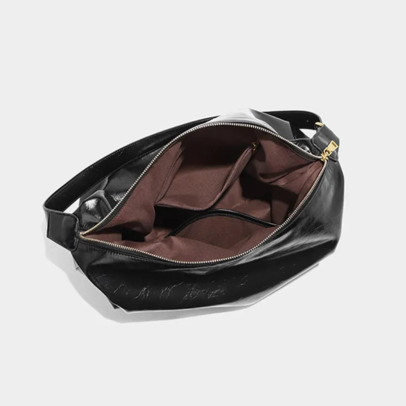 Women's Faux Leather Hobo Shoulder Bag by Juana Fashion