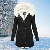 Women's Oversized Hooded Plus Size Parka Coat — View 1