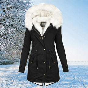 Women's Oversized Hooded Plus Size Parka Coat — View 1