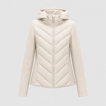 Women's Hooded Quilted Jacket | Marchmont in Brown - Juana Fashion