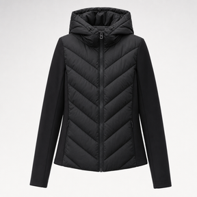 Women's Hooded Quilted Jacket | Marchmont in Black - Juana Fashion