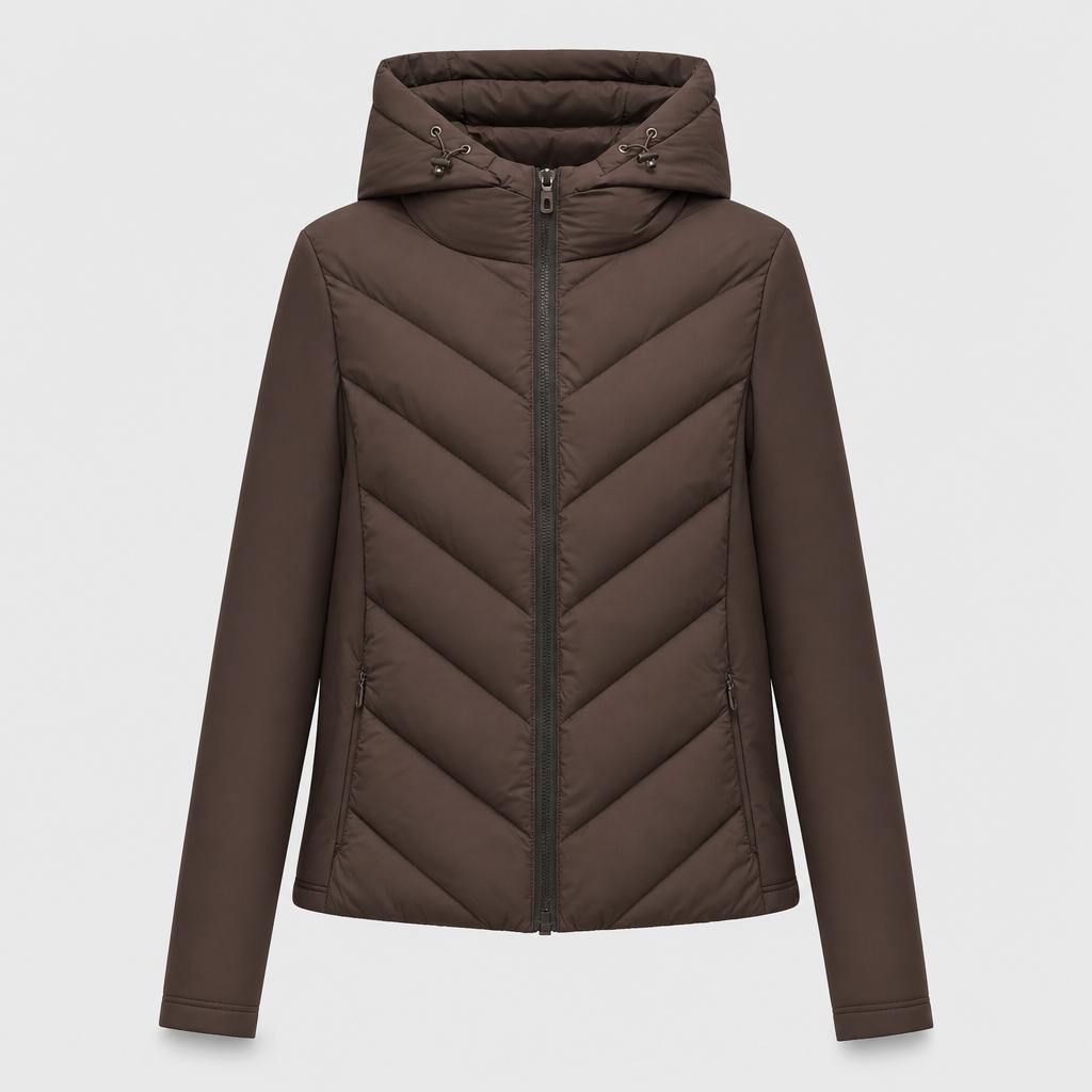 Women's Hooded Quilted Jacket | Marchmont in Black - Juana Fashion