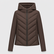 Women's Hooded Quilted Jacket | Marchmont in Black - Juana Fashion