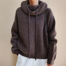 Women's Merino Wool Turtleneck Sweater — View 7
