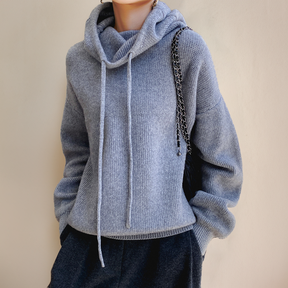Women's Merino Wool Turtleneck Sweater — View 2