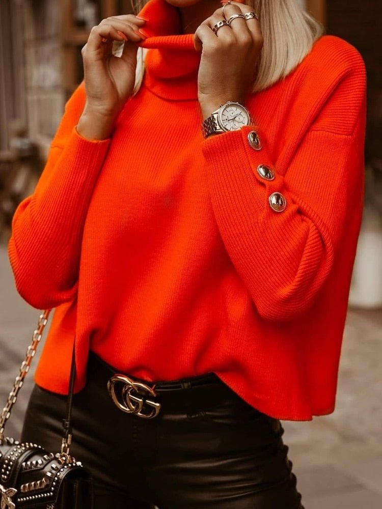 Women's Turtleneck Sweater — View 7