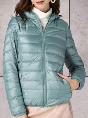 Women's Hooded Puffer Jacket — View 5