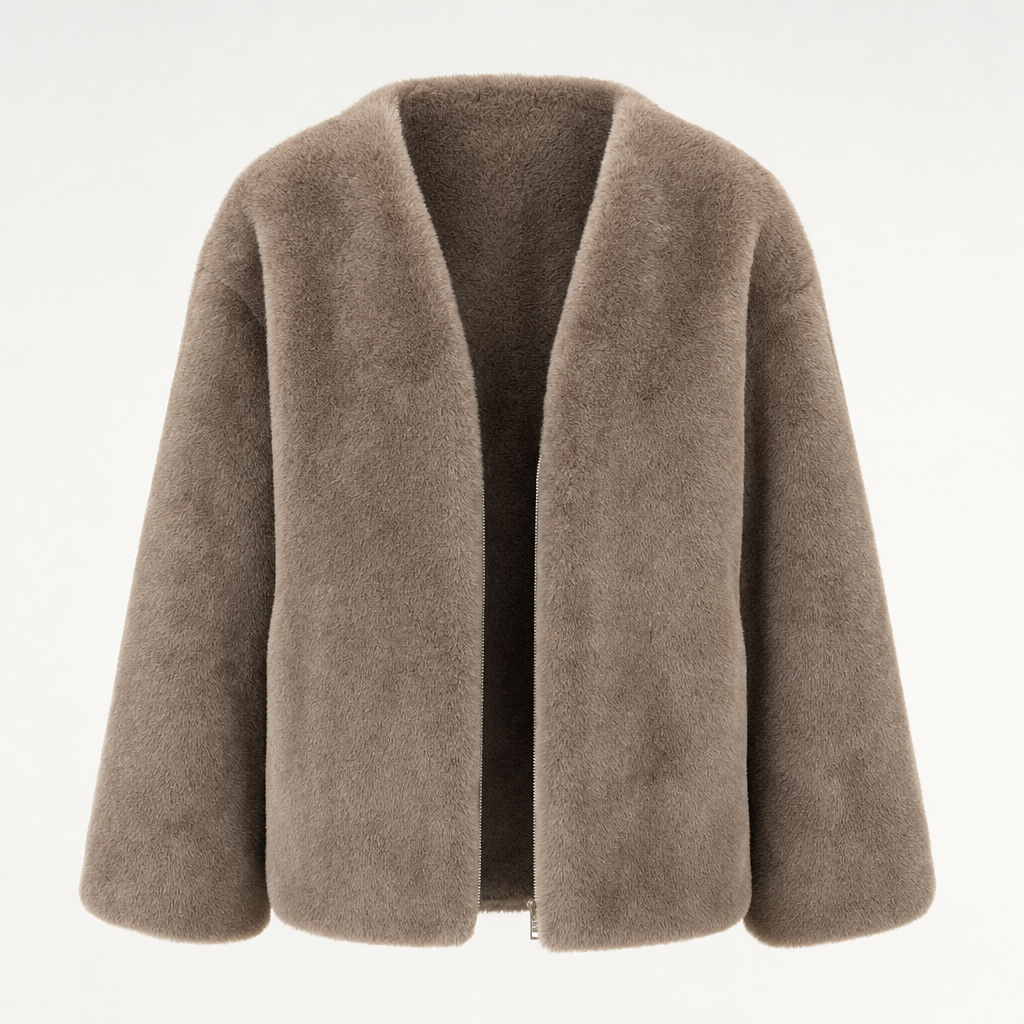 Women's Sherpa Fleece Jacket | Norwood in Cream - Juana Fashion