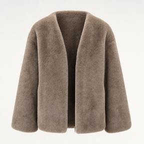 Women's Sherpa Fleece Jacket | Norwood in Cream - Juana Fashion