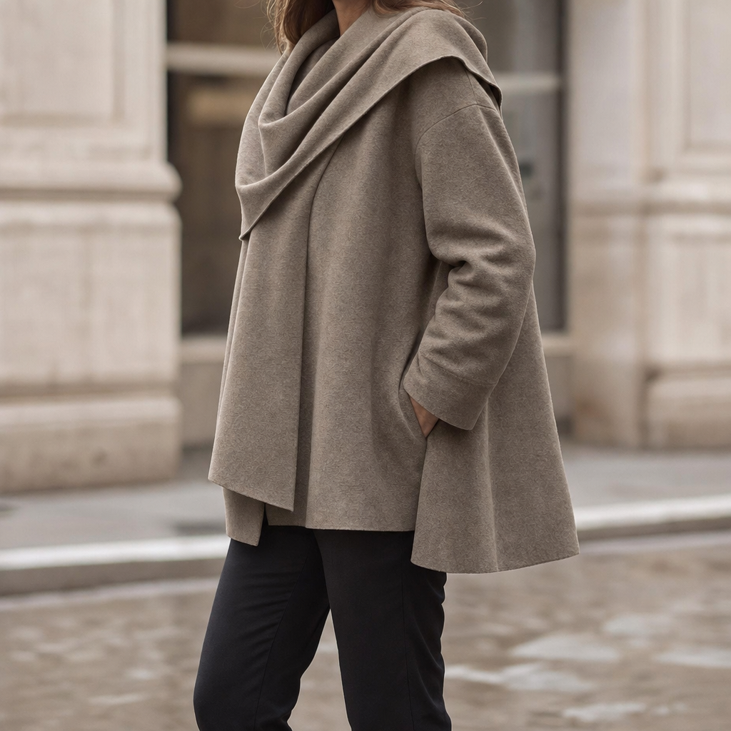 Women's Insulated Shawl-Collar Parka | Oakworth in Dark Khaki - Juana Fashion